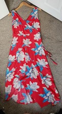 AX Coral Floral Dress Size 10