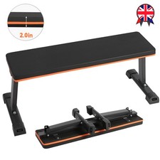 Flat Weight Bench Foldable Strength Training Exercise Home Gym Workout Fitness