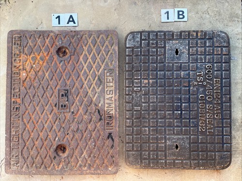 Reclaimed cast iron manhole - cast,