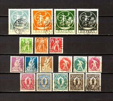 Germany - Bavaria 1920, complete set, used.  (2773)