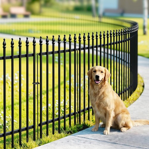 Metal garden fence - metal, panels