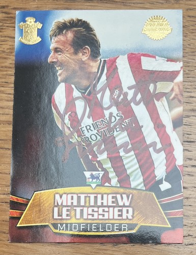 Matt tissier signed topps - tissier,