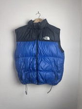 The North Face | Vintage Nuptse 700 | Blue Black Down Puffer Gilet | XL