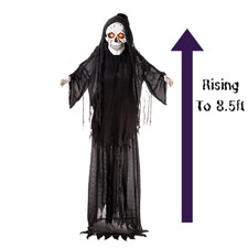 The Sinister Spectre - 8.5ft Animated Reaper Halloween Prop - Rises in Height