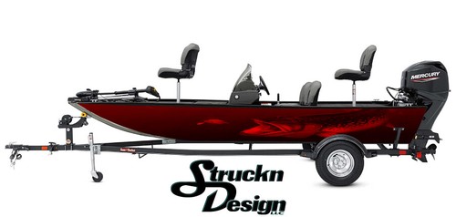 Red northern pike hunts bait - northern,