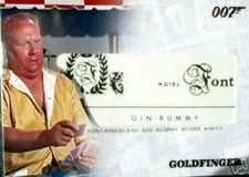 ✨✨✨RARE GOLDFINGER JAMES BOND GIN RUMMY SCORE SHEET REAL MOVIE PROP CARD+ GIFT?