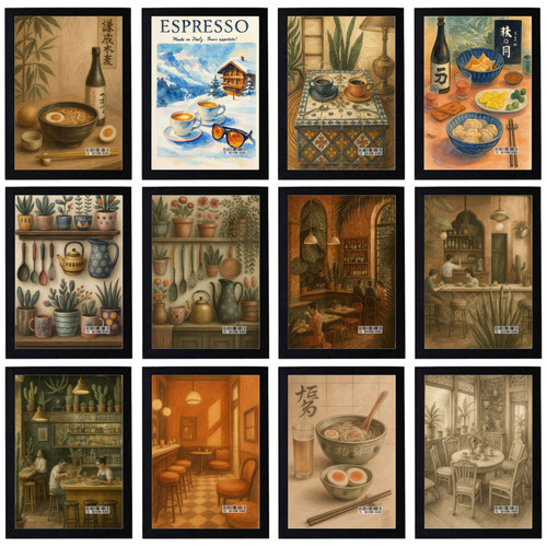 Vintage food bars poster - food,