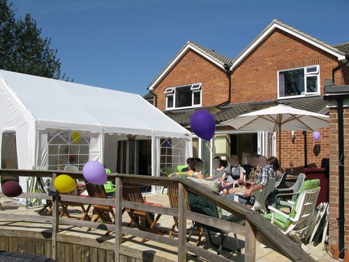 Gala marquee tent 6x6m good - marquee/tent, 6x6m.