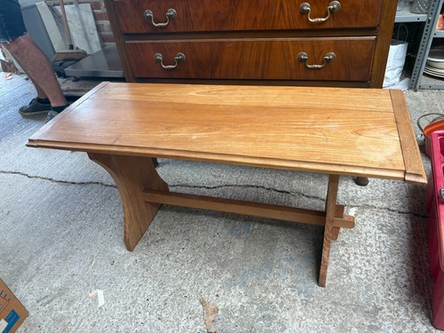 Brown wooden coffee - wooden, table
