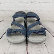 Dr. Scholl’s Sandals Womens 9M Adelle Blue Suede Upper EUC