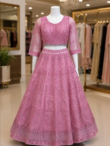 Pink lehenga choli brand new - pink,