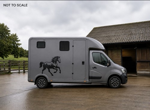 Horse box vinyl decal - vinyl, |