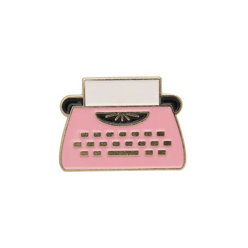 Pink classic typewriter writer - pink,