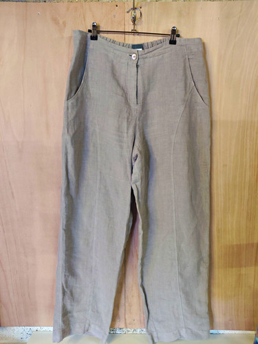 Oska womens grey 100 - 100%, linen