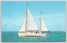 Postcard Corregidor II Motor Sailer Ketch Rigged Yacht Sail Boat