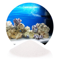 White Aquarium Sand Natural Fish Tanks Silica 0,5-1,2mm