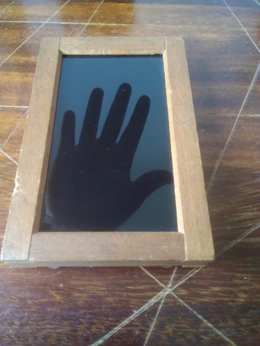Vintage scrying dark mirror - scrying,