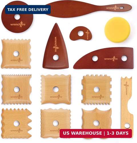 Pottery ribs tool set clay - pottery, set,
