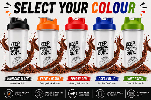 Protein shaker bottle 600ml - protein,