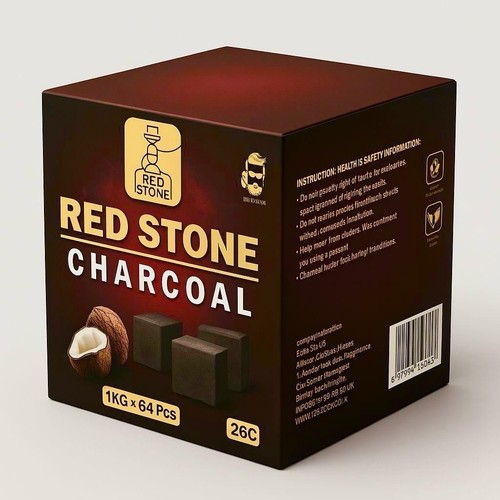 Red stone shishah coconut - red,