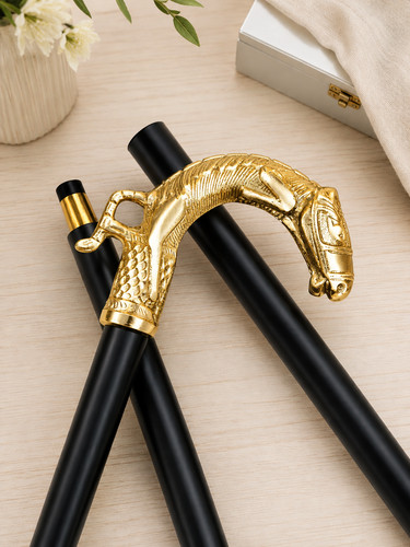 Vintage gold horse - gold,
