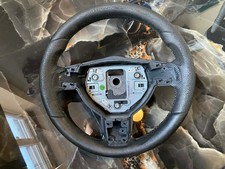 Leather steering wheel -