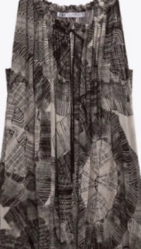 Nwt zara studio printed tunic - zara,