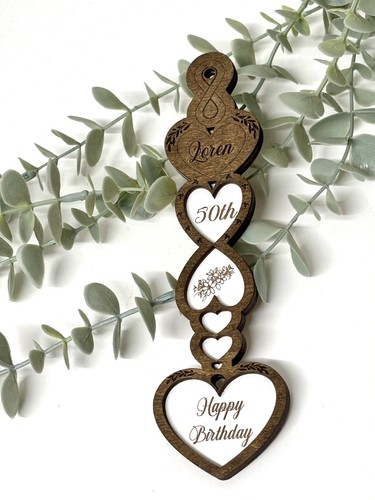 Personalised wooden love - personalised,