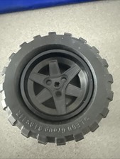 LEGO Wheel 56mm D. X 34mm Technic Racing Medium & Tyre Black Tyre