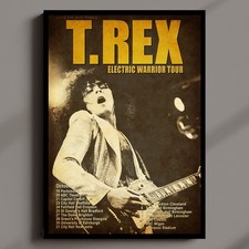 T-Rex Electric Warrior UK Tour 1971 Poster MULTI-PRINT  Three FRAMED Options NEW