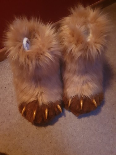 Brown fursuit foot paws - brown,
