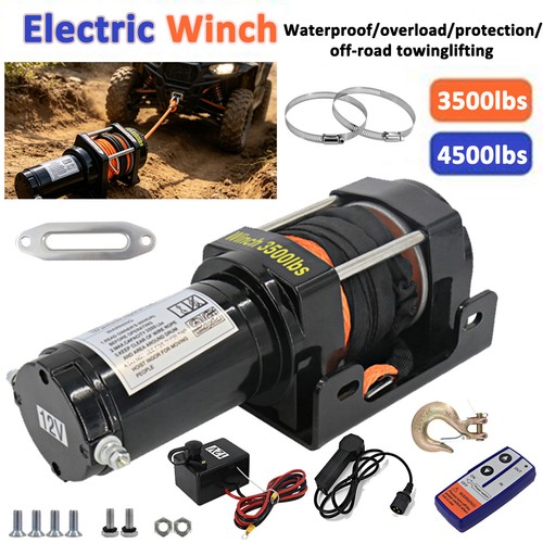 Electric winch 3500lbs 12v - electric,