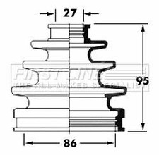 Genuine FIRST LINE Front Outer