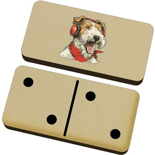 Airedale terrier domino - 'airedale,