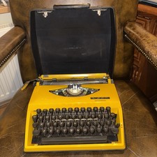 Vintage Yellow Typewriter