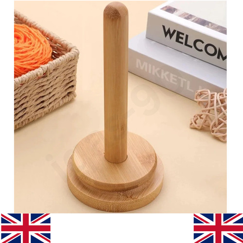 Wooden yarn holder rotatable - holder,