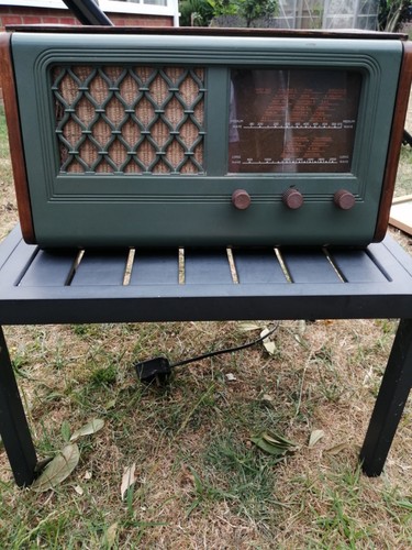 Vintage hmv valve radio - radio,, 1946