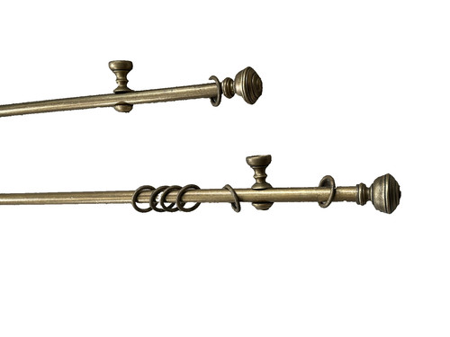 Large curtain poles - -solid, wood
