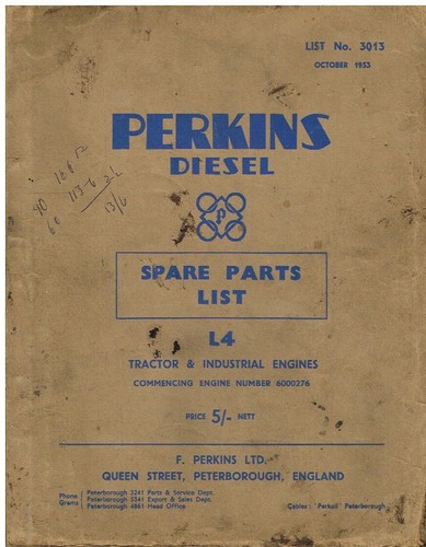 Perkins tractor - l4, &