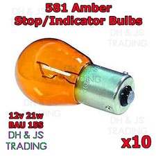 10 x 581 Amber Front Indicator