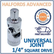 Halfords Advanced 1/4" Square Drive Universal Joint - New - Lifetime Guarantee