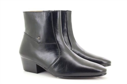 Lucini mens black - black, leather