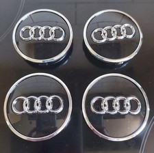 Set of 4 x Audi A4 (2017-) Centre Caps  (61mm) BLACK