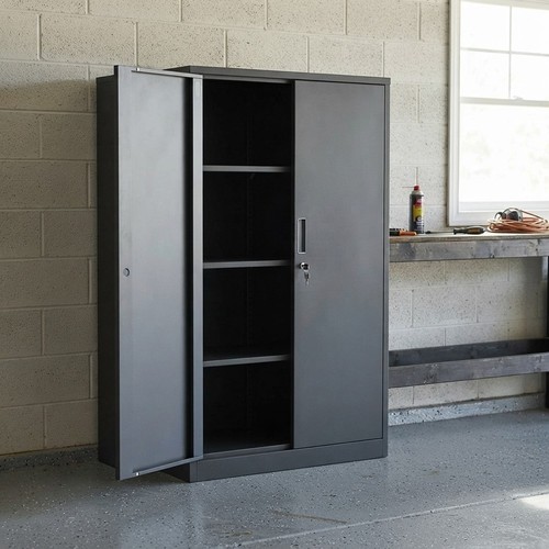 Metal storage cabinet locking - metal,