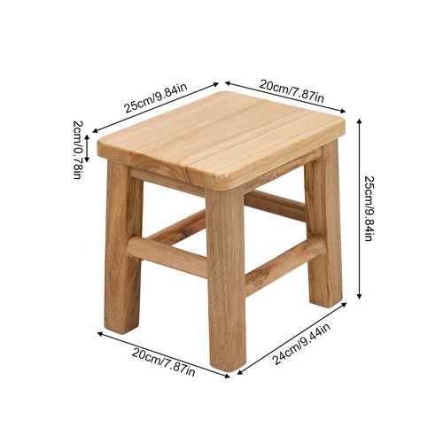 Small wooden milking stool - small,