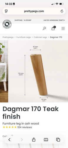 Pretty pegs dagmar 170 teak - dagmar,