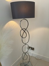 NEXT Floor Lamp Chrome with Grey Shade Excellent Condition