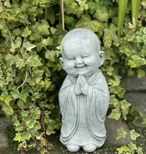 Stone Figure Funny Shaolin Monk Chinese Frost Resistant Garden Figure Decor