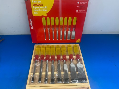 8pc wood chisels set - set, split