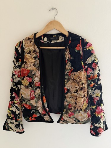 Zara floral patchwork quilted - floral,
